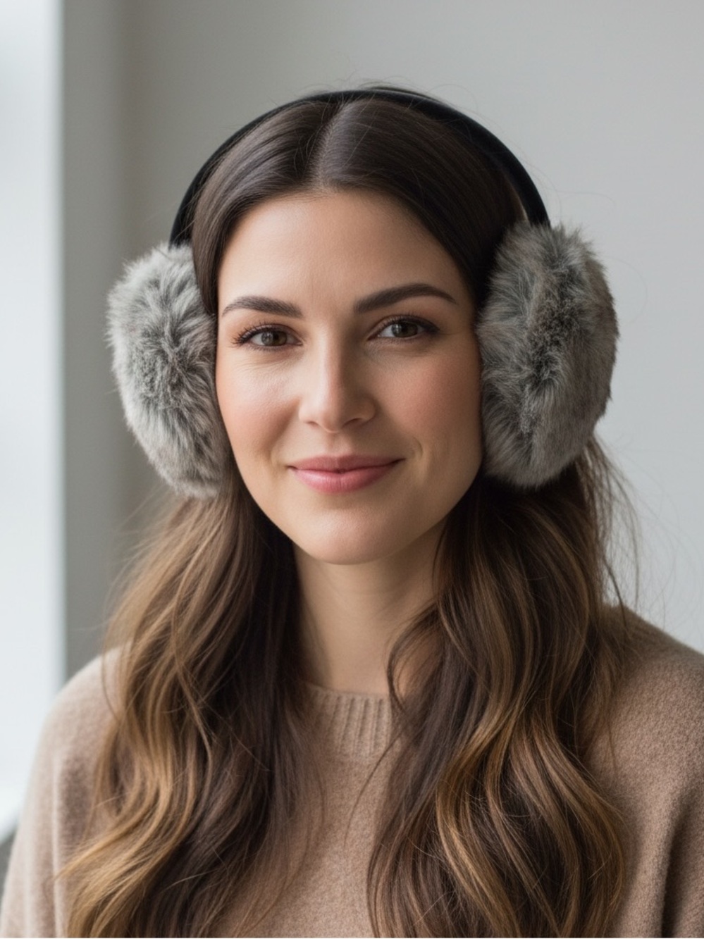 ZLYC Womens Girls Winter Fashion Adjustable Faux Fur EarMuffs Ear Warmers NWT